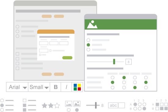 Interfaz sencilla e intuitiva para crear tu propia encuesta online.